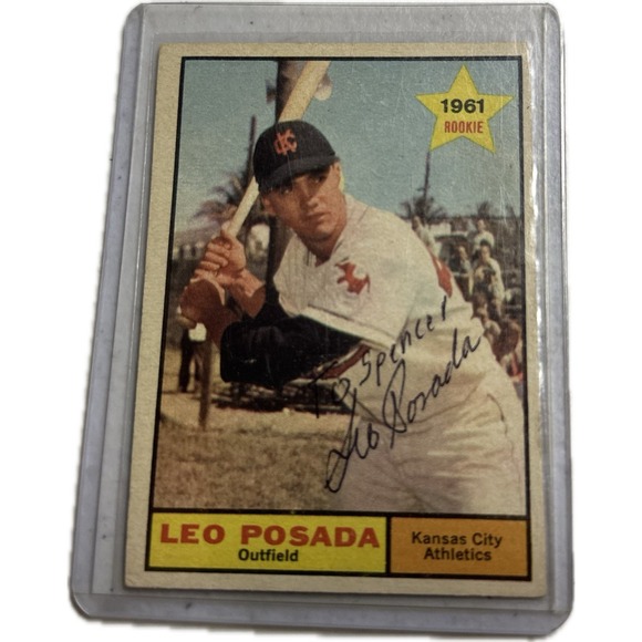 Leo Posada‎ #39 signed autograph auto 1961 Topps Baseball Trading Card - Picture 1 of 2